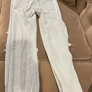 Light Blue Distressed Jeans